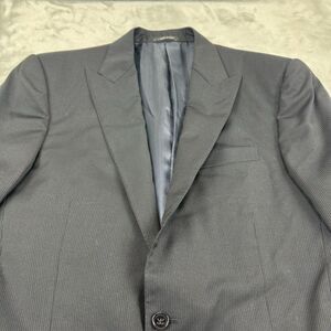 Ralph Lauren Black‎ Label RLBL Suit Jacket Mens 40R Black Pinstripe Italy Blazer